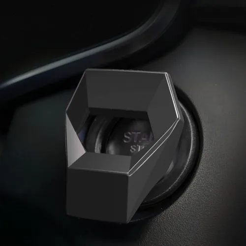 Vista 2 de Cubierta universal del botón de arranque del motor de aleación de aluminio del coche ajuste de control de potencia para Honda Civic Accord CRV XRV