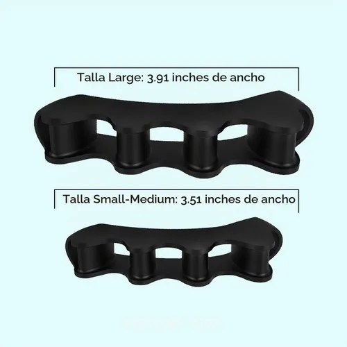 Vista 9 de VYCE PrimalStep Separadores de dedos, separadores, espaciadores, 2 pares, S/M, grande