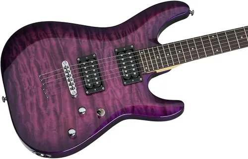 Vista 3 de Schecter C-6 Plus Guitarra eléctrica de cuerpo sólido, EM