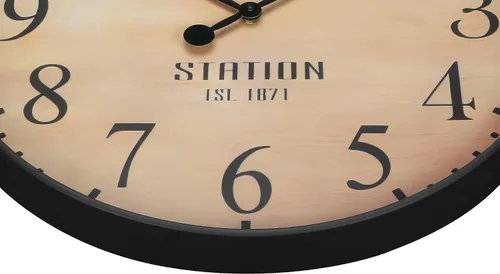 Vista 4 de Monarch Specialties I 9053 Relojes, 20" redondo, reloj de pared, marrón antiguo, de transición
