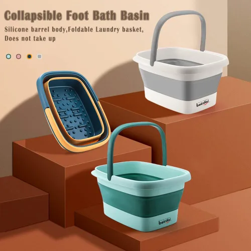 Vista 8 de Beinilai - Lavabo plegable para remojar los pies, bañera de remojo de pies