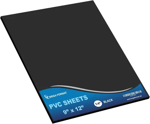 Vista 16 de Mega Format Hojas de plástico de PVC expandido – Hoja negra rígida de 5 x 7 pulgadas para manualidades, señalización y exhibiciones – Sintra Negro