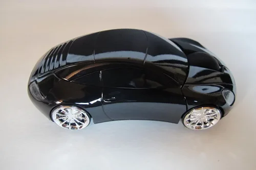 Vista 2 de MOJO Porsche Car Ratón óptico inalámbrico silencioso (negro)