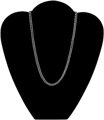 Vista 3 de Collar - Cadena de eslabones de trigo de la marca GUESS con cierre de palanca - #5410180, Metal