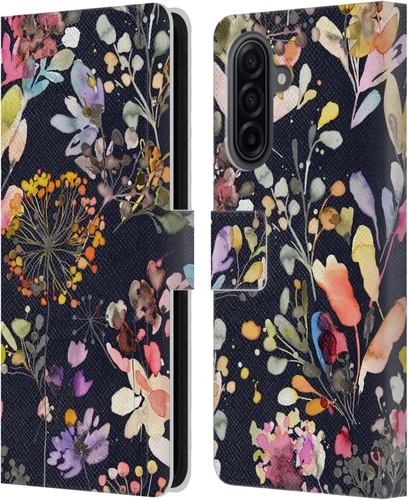 Vista 171 de Head Case Designs Officially Licensed Ninola Beige Wild Grasses Leather Wallet Case Compatible with Samsung Galaxy A07 4G