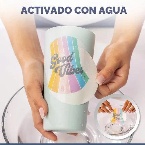 Vista 3 de Hayes Paper Co. - Papel adhesivo láser transparente para tobogán acuático, 20 hojas A4, no requiere sellado por pulverización, para impresoras