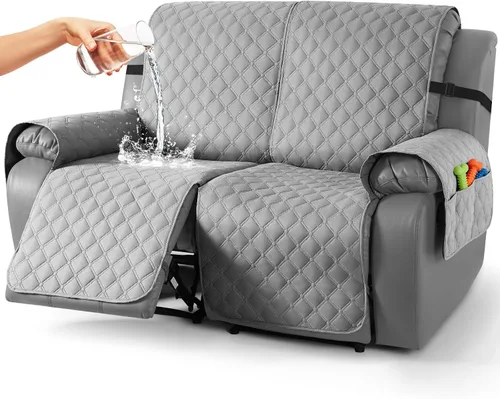 Vista 46 de TAOCOCO Fundas reclinables 100% impermeables, con correas para las piernas, funda de sofá reclinable reversible para silla reclinable, protector