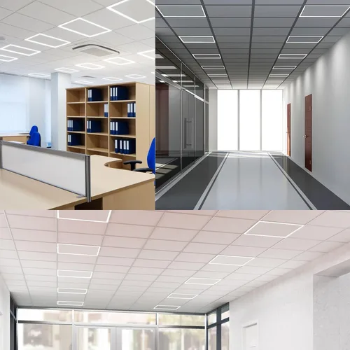 Vista 8 de Panel de luces LED de marco iluminado de 2 x 2 pies, 5CCT seleccionable 3000K-6500K, 2600/3900/5200LM, interruptor de 20W/30W/40W, luces de techo