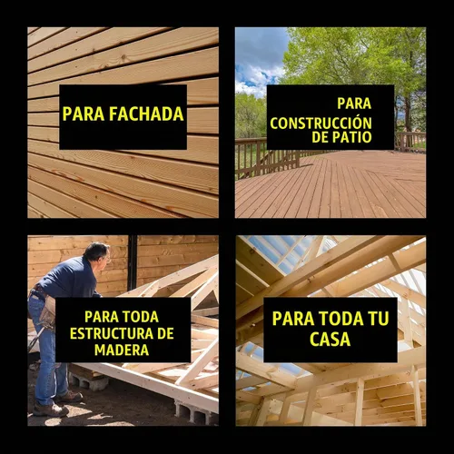 Vista 4 de Grindy - Tornillos para madera #9 x 2 1/2 pulgadas (paquete de 300/2.6 libras) – Tornillos de cubierta autoperforantes I resistentes a la corrosión