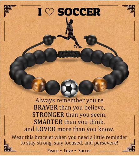 Vista 11 de EPIRORA Regalos para adolescentes, pulseras de fútbol, baloncesto, béisbol, fútbol americano, regalos de cumpleaños para hijo, nieto, hermano