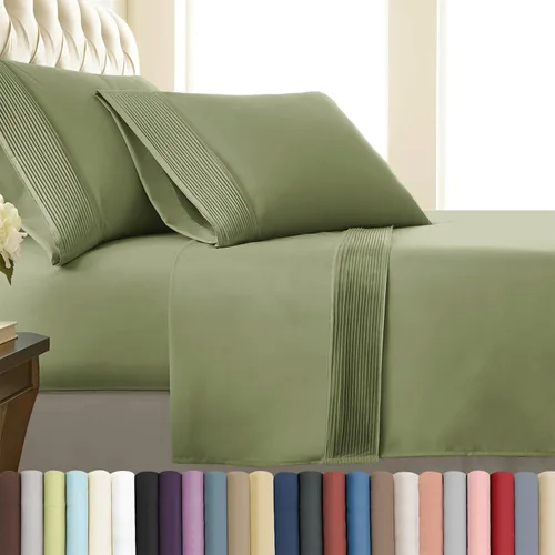 Vista 21 de Southshore Fine Linens®, juego de ropa de cama con bolsillo profundo, Microfibra, Negro, gemelo
