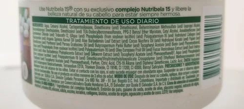 Vista 5 de Tratamiento Capilar Enzimoterapia Control Frizz Nutribela15 Reconocidos Ingredientes Enzimoterapia Control del Frizz Tratamiento Capilar 15
