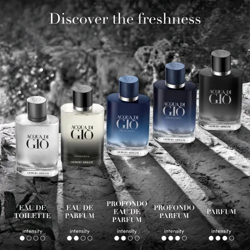 Vista 7 de Armani Beauty - Acqua di Giò Profondo - Parfum - Colonia para hombres - Fragancia masculina aromática y ambarizada de Fougère - Notas de bergamota