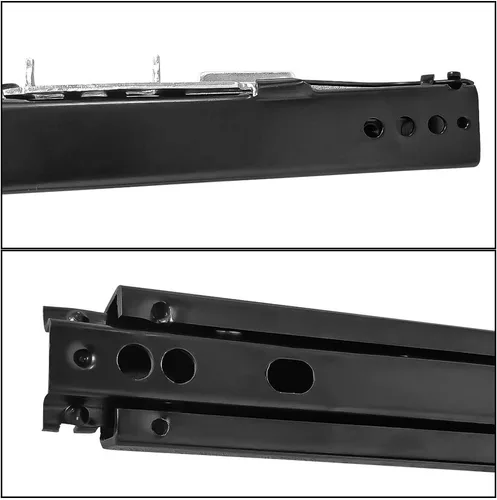 Vista 6 de IKON MOTORSPORTS Asientos de carreras doble deslizante, kit de pista ajustable universal de 16 pulgadas con cerradura de acero