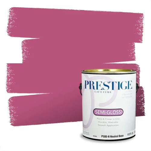 Vista 181 de Prestige Paints Pintura exterior e imprimación en uno, 1 galón, plano, coincidencia comparable de Valspar* Amber Rose*