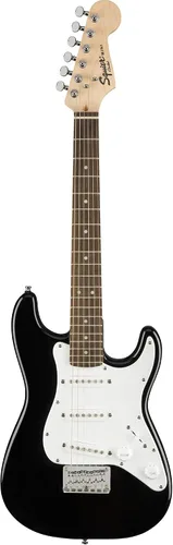 Vista 2 de Fender Squier Guitarra Eléctrica Mini Strat de Tamaño 3/4 para Niños Paquete de Aprender-a-Tocar con Correa, Púas, Lecciones en Línea de Fender Play