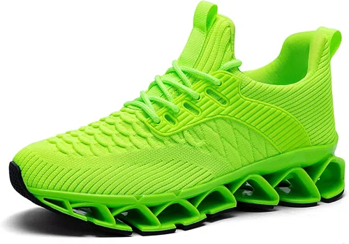 Vista 3 de Zapatos deportivos para hombre sin cordones para correr, caminar, tenis con cuchilla, informales, cómodos, antideslizantes, para el trabajo