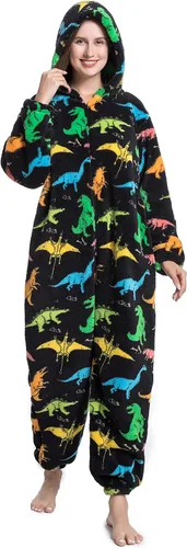 Vista 4 de Nousion Licorne Unisex Adult Onesies Pajamas, Cosplay Christmas Sleepwear Onesies Outfit