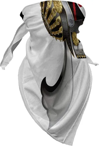 Vista 2 de Ambesonne Bandana japonesa Samurai Kabuto corbata unisex para cabeza y cuello