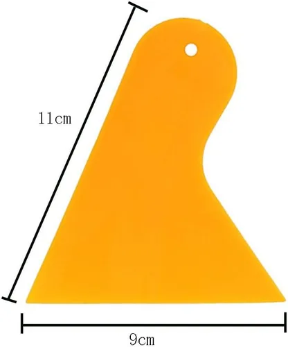 Vista 2 de 6 piezas de espátula de plástico herramienta de raspador de plástico para coche, espátula de vinilo para ventana, escobilla de película de vinilo