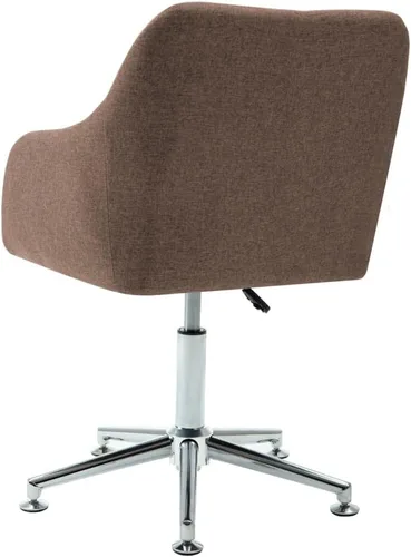 Vista 6 de Dining Chairs Set of 2, Brown Fabric Swivel, Adjustable Height, 360-Degree Rotation, Comfortable Seating for Kitchen & Dining Room