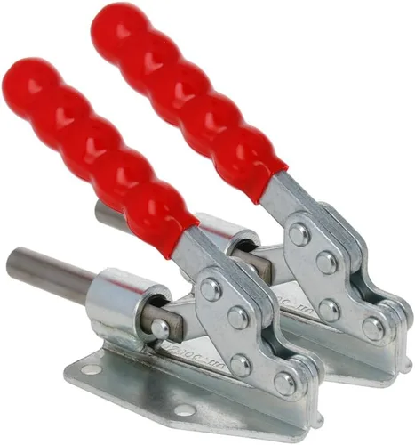 Vista 24 de Utoolmart Abrazadera de palanca ajustable, botón de liberación rápida, abrazadera de palanca de acción de empuje de tracción de 99 libras