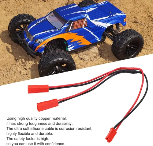 Vista 2 de Dilwe Cable de conector de enchufe RC JST, portátil JST macho hembra Y Cable 1 hembra a 2 macho adaptador paralelo cable cable para RC coche avión