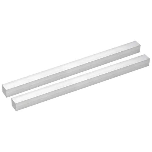 Vista 54 de uxcell Barra plana cuadrada de aluminio, 1-1/2" de espesor 1-1/2" de ancho 12" de longitud Barra cuadrada de aluminio 6061, placa plana de aluminio
