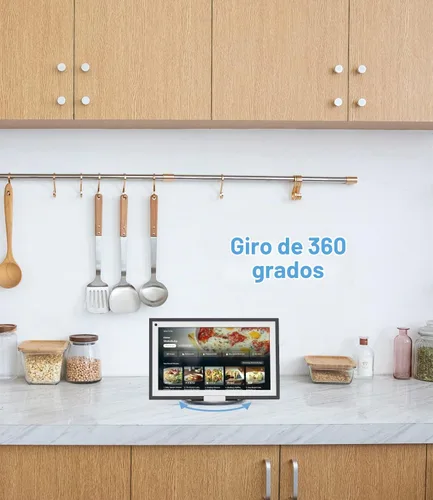 Vista 6 de Almoz Echo Show - Soporte giratorio e inclinable de 15, de aluminio Echo 15 con base giratoria de 360 grados, ángulo de visión ajustable, soporte