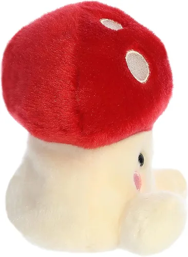 Vista 4 de Aurora Adorable Palm Pals Amanita Mushroom - Divertido peluche coleccionable para coleccionistas de niños y adultos, perfecto para decorar