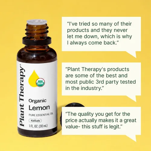 Vista 4 de Aceite esencial orgánico de limón, tratamiento con plantas con certificado USDA , Transparente Aceite de limón puro y sin diluir, orgánico