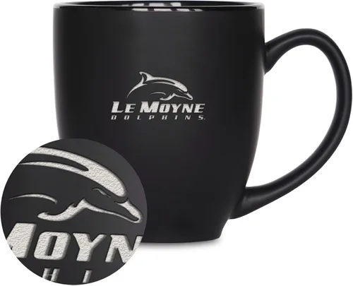 Vista 369 de Rico Industries - Taza de cerámica mate negra con grabado láser estándar de 15oz para NCAA (escuelas T & U) - Para bebidas calientes o frías
