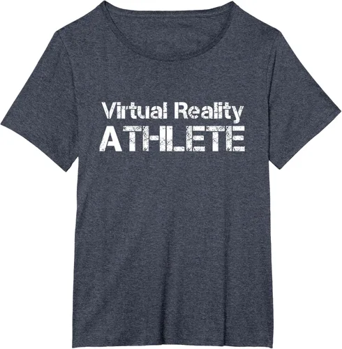 Vista 50 de Virtual Reality ATHLETE for VR Gamers Camiseta, Negro, S