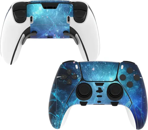 Vista 7 de PlayVital 2 Set Skin Decals Sticker for ps5 Edge Wireless Controller, Custom Vinyl Decal Skins Wrap Cover for ps5 Edge Controller - Army Green