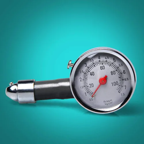 Vista 6 de Medidor de presión de neumáticos de 100 PSI con válvula de retención integrada, medidor de inflado de neumáticos de alta resistencia preciso