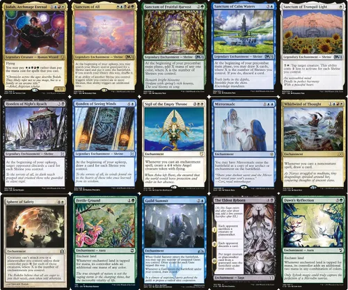 Vista 2 de Commander Enchantment Shrine Tribal Deck - Jodah - 5 colores - EDH - 100 cartas - Magic The Gathering Deck - Muy fuerte