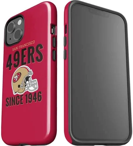 Vista 4 de Skinit Impact - Funda compatible con iPhone 15 Plus, diseño oficial de casco de San Francisco 49ers de la NFL