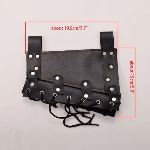 Vista 4 de BLESSUME Funda medieval de rana de espada con cinturón de estoque cruzado con cordones, 1 unidad
