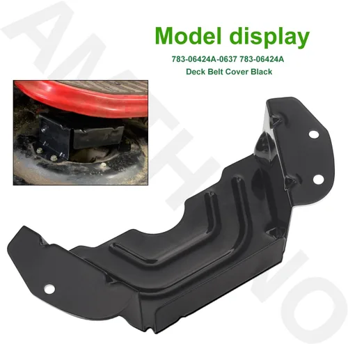 Vista 2 de 783-06424A-0637 Cubierta de cinturón de cubierta negra para cortacésped MTD