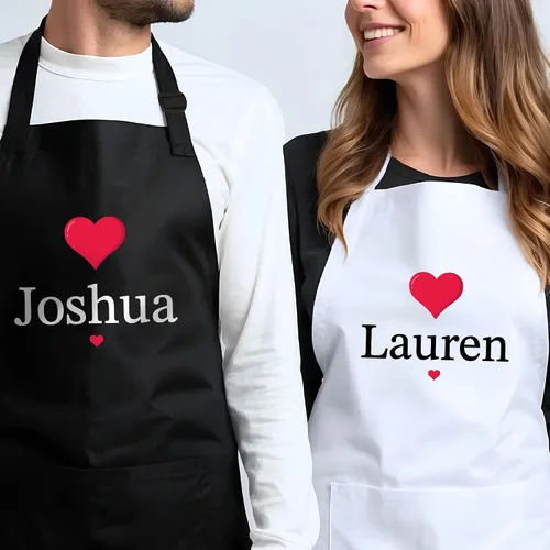 Vista 2 de 7th Hill Delantales personalizados para mujeres y hombres, delantal de chef personalizado, delantal de cocina personalizado con bolsillos