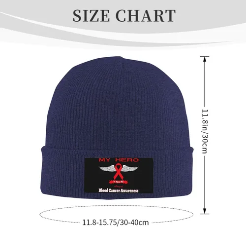 Vista 3 de Beanie Hat Unisex Stretchy Hat Soft Warmth Knit Hat Cap for Men & Women