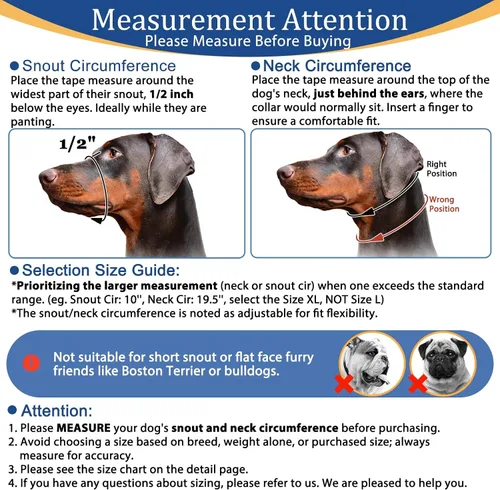 Vista 2 de BARKLESS Collar de cabeza para perros, sin tirones de la cabeza para perros grandes, medianos y pequeños, para perros con correa de seguridad