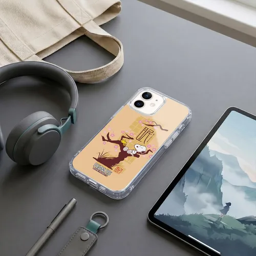 Vista 208 de Carcasa de gel para iPhone 7 Plus/iPhone 8 Plus, diseño de Snoopy Oriental de Peanuts, Badges
