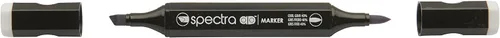 Vista 10 de AD Marker Chartpak Spectra, Tri-Nib y cepillo de doble punta, blanco antiguo, 1 cada uno (S092AD)