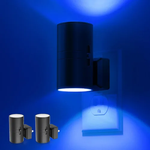 Vista 15 de L LOHAS LED Luz nocturna enchufable, luces nocturnas modernas enchufables a la pared, sensor de atardecer a amanecer, blanco suave 3000K, brillo