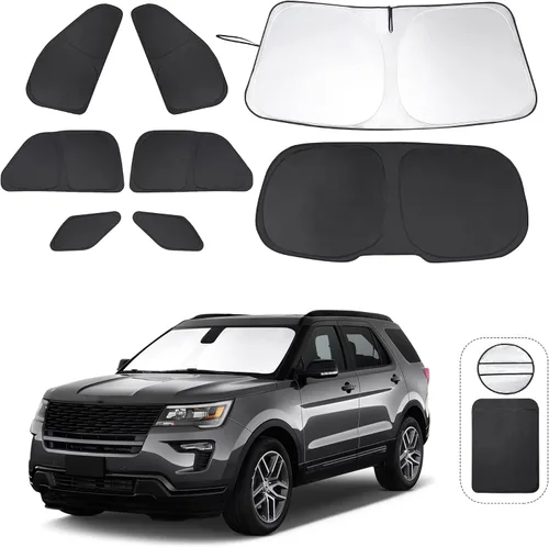 Vista 40 de TINGLU Persianas de ventana para Honda CR-V 2023-2026, accesorios para ventanas laterales de automóvil, parabrisas triangular, parasol para rayos UV