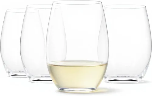 Vista 10 de Amazon Basics Juego de 4 copas de vino tinto con tallo de vidrio transparente de 20 onzas, diseño clásico para cenas diarias, bodas y fiestas, aptas