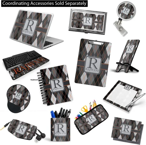 Vista 6 de Carpeta personalizada de 3 anillas moderna y elegante con rombos - 1 pulgada