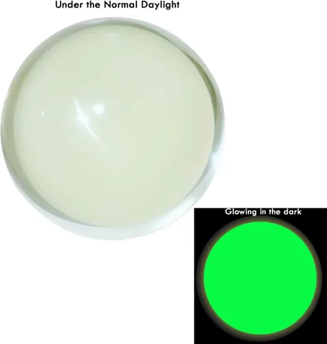 Vista 2 de DSJUGGLING Bola Fushigi de 2.953 in que brilla en la oscuridad, esfera flotante de contacto profesional de 3 pulgadas para actuaciones escénicas