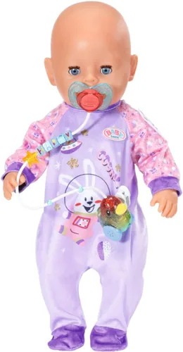 Vista 3 de BABY born 830017 Baby Birthday - Maniquí mágico interactivo de 16.9 in para niños pequeños de 3 años en adelante, abre y cierra los ojos